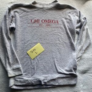 Chi Omega Size L Wooly Threads Sweatshirt